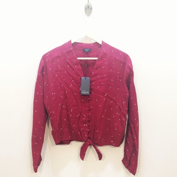 Rails Sloane Blouse in Rouge Gradient Gold Stars - Picture 3 of 5
